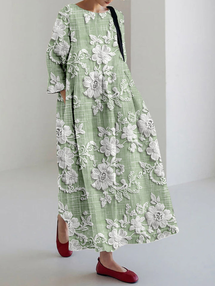 Maylora - Elegant Floral Maxi Dress
