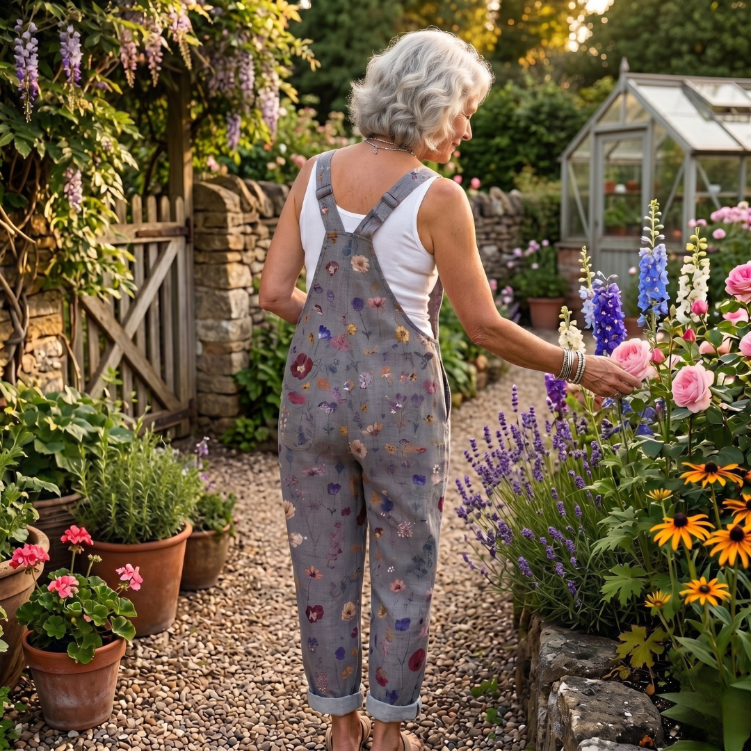 Comfortable Printed Overall