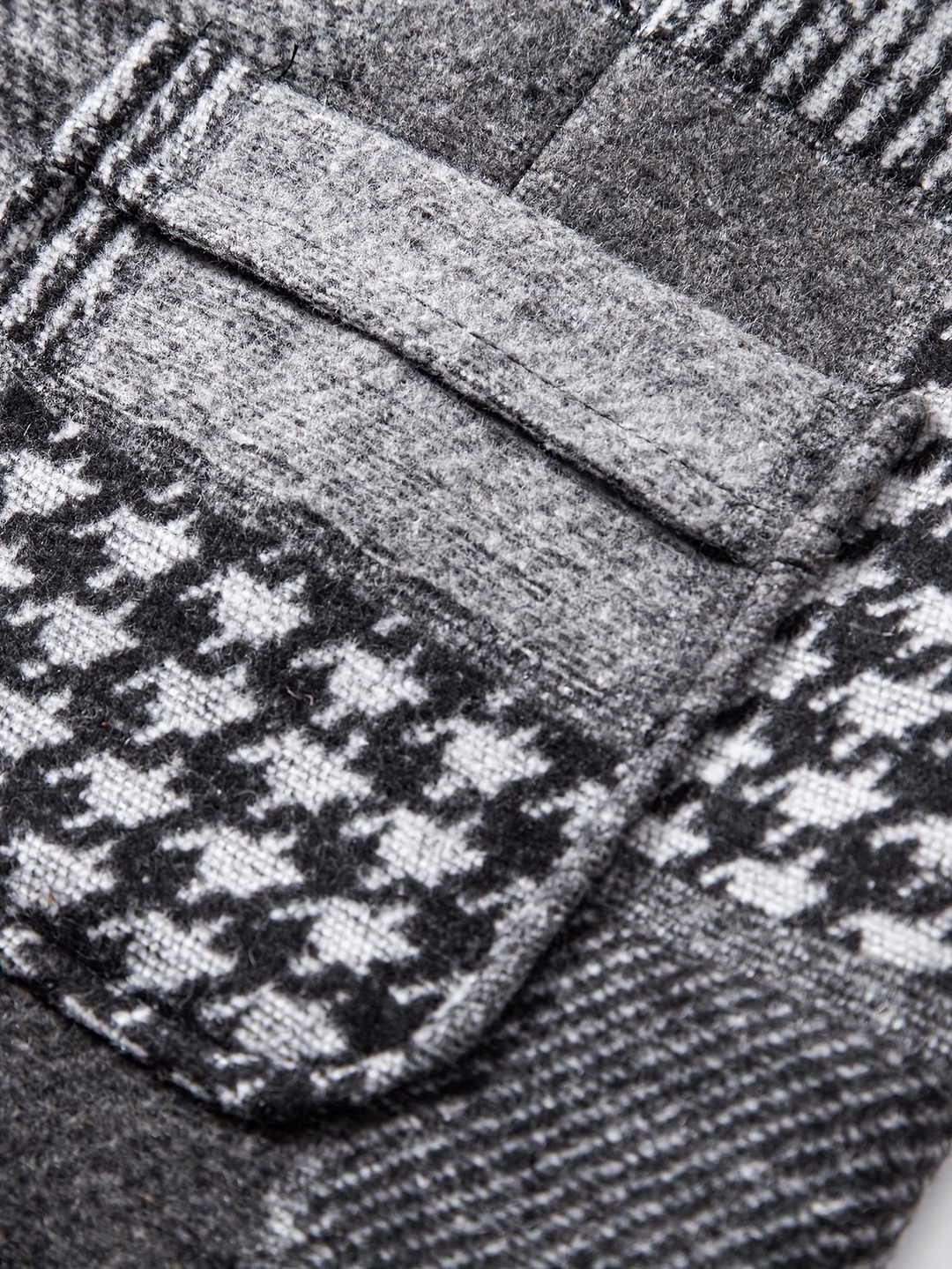 Leo | Patchwork Tweed Waistcoat with Herringbone Pattern