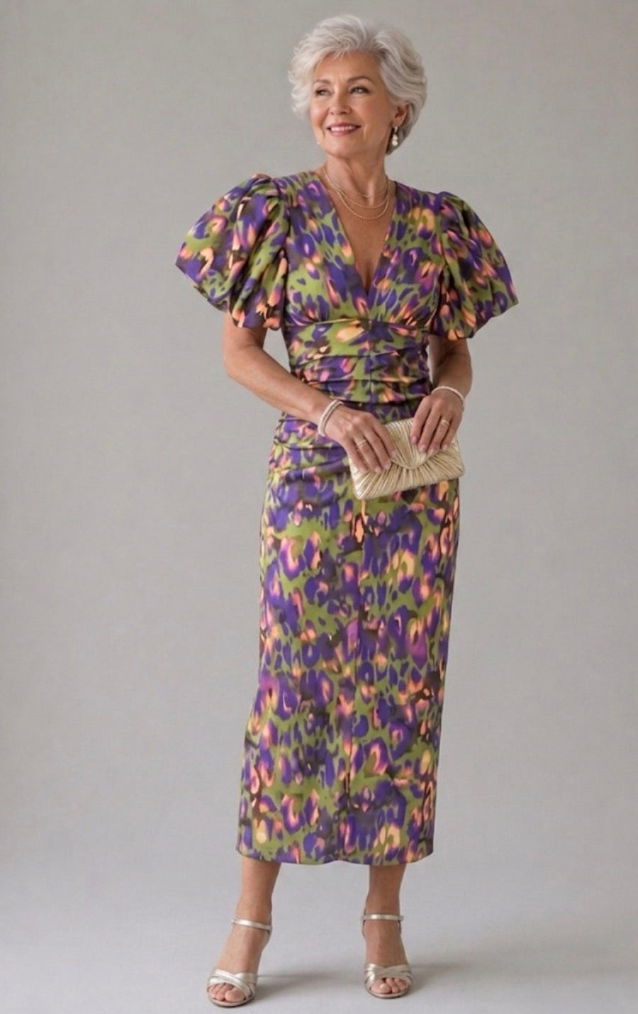 Stella & Grace™ | Vivid Pleated Midi Dress