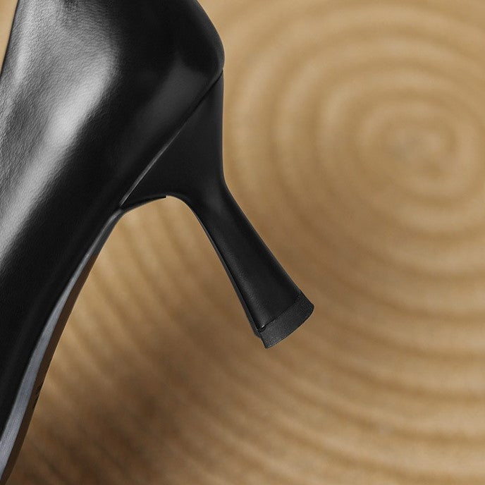 Marisol Leather Pumps with Square Toe Shape