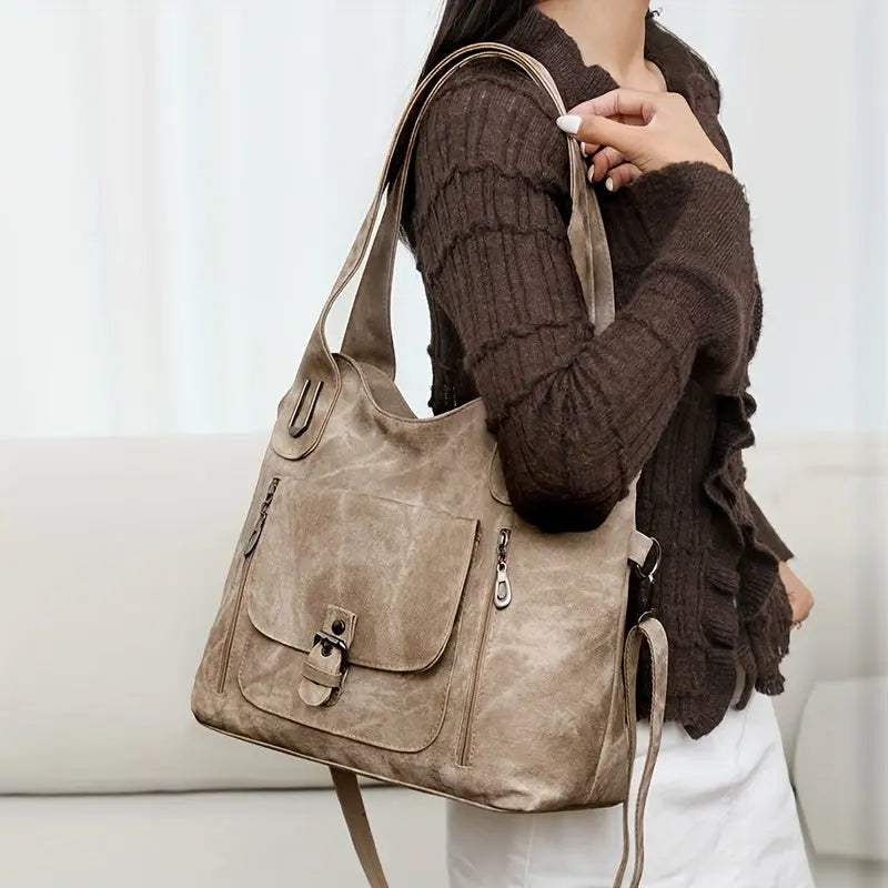 Vera | Faux Leather Shoulder Bag