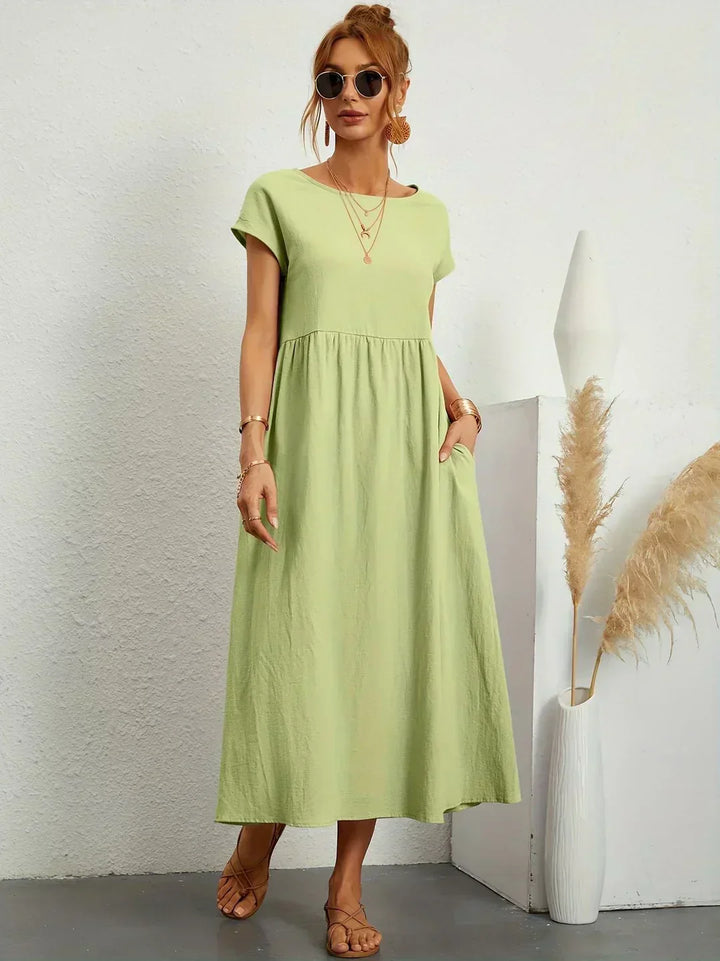Gabrielle™ | Flowing Midi Dress with Timeless Elegance