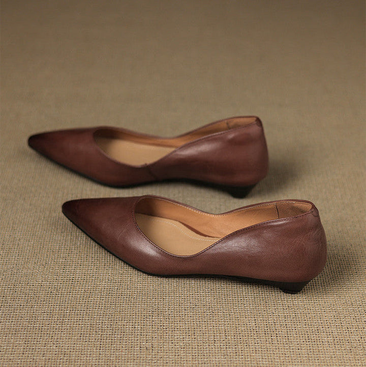 Arla Genuine Leather Ballet Flats