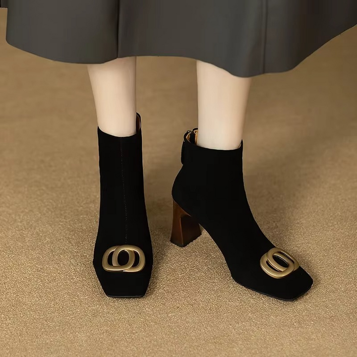 Opium Velvet Ankle Boots
