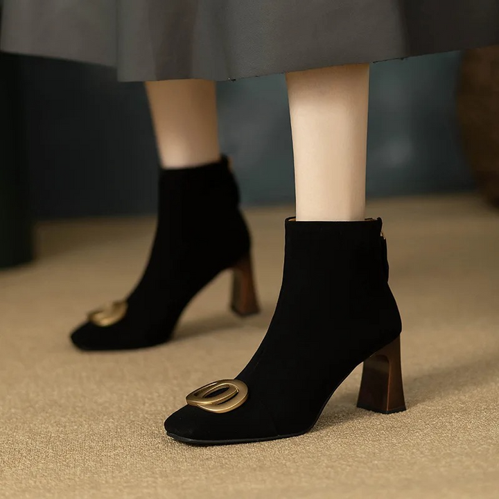 Opium Velvet Ankle Boots