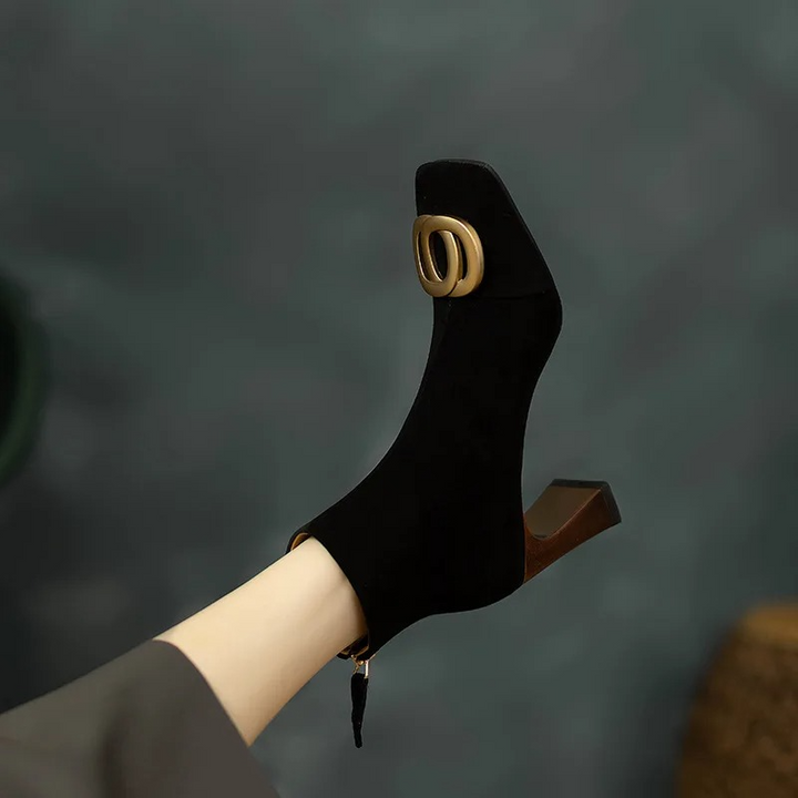 Opium Velvet Ankle Boots