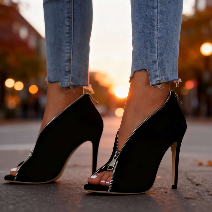 Scarlett | Zipper Heels