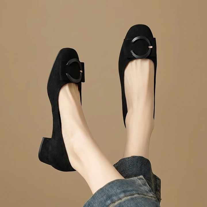 Elisé Suede Ballerinas