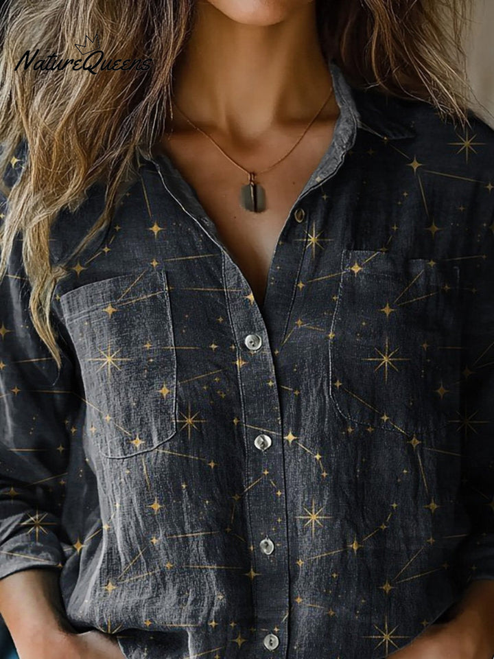 Chloe | Night Sky And Star Pattern Printed